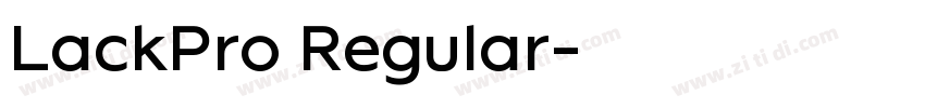 LackPro Regular字体转换